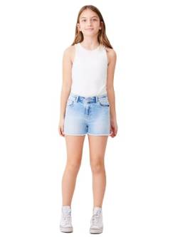 LTB Jeans Shorts für Mädchen Layla G Bermudas Slim Mittlere Taille mit Reißverschluss in Blau aus Baumwollmischung - Größe 152CM von LTB Jeans