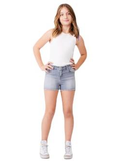 LTB Jeans Shorts für Mädchen Layla G Bermudas Slim Mittlere Taille mit Reißverschluss in Grau aus Baumwollmischung - Größe 158CM von LTB Jeans