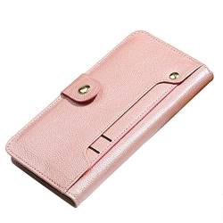 LTLGHY 13pro 15,5 cm (6,1 Zoll) Brieftaschen-Schutzhülle für iPhone 13Mini/13/13 Pro/13 Pro Max, PU-Leder, magnetisch, mit Kartenschlitz, Ständer, stoßfest, Rosa, 13 Pro von LTLGHY