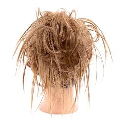 Bun Haarteile Haarverlängerungen for Frauen, synthetische, zerzauste Hochsteckfrisur, unordentliche Dutt-Haarteile, Haargummi-Verlängerungen mit elastischem Band, Pferdeschwanz-Haar Echthaar Haarteil von LUCBEI