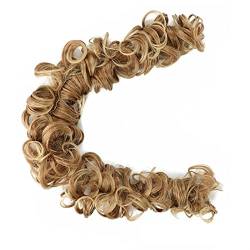 Haarteil Unordentliches Brötchen-Haarteil, 21 Zoll, langes, synthetisches, zerzaustes, flauschiges Haarknoten, Wickel-Scrunchies, DIY, lockiges Chignon-Haarteil, Haarband for Frauen Dutt (Color : Q13 von LUCBEI