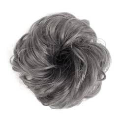 Klauen-Chignon für Einclipsen (1/2 Stück) Dutt-Pferdeschwanz-Haarverlängerungen for Frauen, Mädchen, Kinder, synthetische lockige Donut-Chignon-Haarteile, elastisches Haarband, Hochsteckfrisur, Chigno von LUCBEI