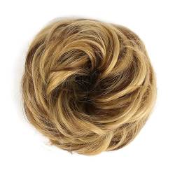 Klauen-Chignon für Einclipsen (1/2 Stück) Dutt-Pferdeschwanz-Haarverlängerungen for Frauen, Mädchen, Kinder, synthetische lockige Donut-Chignon-Haarteile, elastisches Haarband, Hochsteckfrisur, Chigno von LUCBEI