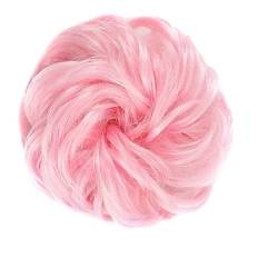 Klauen-Chignon für Einclipsen Lockiges gewelltes Haargummi-Donut-Chignon-Haarteil for Frauen, unordentlicher Dutt, Haarverlängerungen, synthetischer Haarknoten, elastisches Band, Haargummis, Hochsteck von LUCBEI