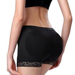 Butt Lifter Shaper Enhancer Höschen Frauen Butt Lifter Shapewear Atmungsaktive Mesh Gesäß Shaper Unterwäsche für Dame Mädchen Schwarz (XL) von LUCKDANO