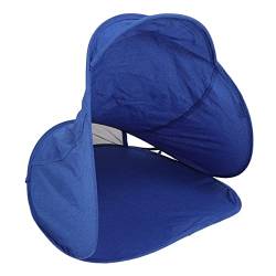 Mini-Kopf-Pop-Up-Zelt, Atmungsaktiver Gesichtsschutz, Sonnenschutzzelt für den Strand Im Freien mit Aufbewahrungstasche, 360°-Belüftung, Automatische Öffnung (Blau) von LUCKDANO