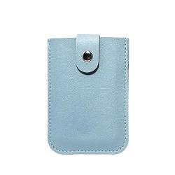 LUCKKY Kreditkartenetui mit Mehreren Fächern, Pull-Out Card Holder, Credit Card Holder Wallet, Schlank Kreditkartenetui, RFID-Blockierung Portemonnaie,Minimalistisch Kreditkarten Kartenetui (Blau) von LUCKKY