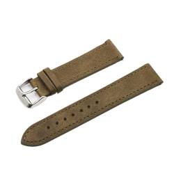 LUGEMA Uhrenarmband aus Leder, für 18, 19, 20 mm, 22 mm, 24 mm, weiches Armband mit Schnellverschluss, Schwarz / Blau / Braun, 22 mm, Achat von LUGEMA