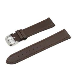 LUGEMA Uhrenarmband aus Leder, für 18, 19, 20 mm, 22 mm, 24 mm, weiches Armband mit Schnellverschluss, Schwarz / Blau / Braun, 24 mm, Achat von LUGEMA