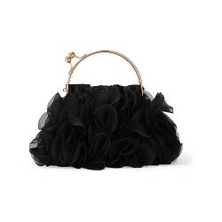 LUI SUI Frauen Floral Clutch Geldbörsen Weiche Satin Blume Abendtasche Party Prom Geldbörsen von LUI SUI