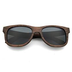 LUI SUI Männer Frauen Retro Holz Polarisierte Linse Sonnenbrille UV Schutz Eyewear Leichte Holzrahmen Float Stil Gläser für Reisen Radfahren Angeln von LUI SUI