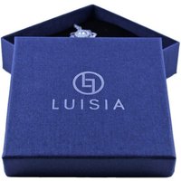 LUISIA® Kette mit Anhänger "Muschel mit Zirkonia" 79273 - 925 Silber Halskette (50 cm Länge) von LUISIA