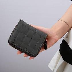 Geldbörse Damen Klein Leder Portemonnaie 1Pcs Damen Zipper Geldbörse Beutel Mini Kurzer Geldbeutel Frauen PU Leder mit Reißverschluss Kleine Brieftasche für Münze Bargeld Geldbörse von LUMoony