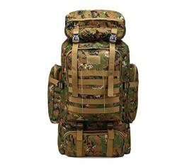 LUMoony 80L Camping Wanderrucksack Große Kapazität Wasserdichter Camping Rucksack Reise Daypack Outdoor Camouflage Rucksack für Camping Wandern Reisen von LUMoony