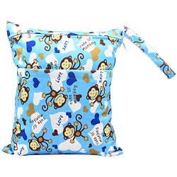 LUMoony Windeltasche wetbag wiederverwendbar 1Pcs Wiederverwendbar Nasstaschen Wasserdicht Organizer Beutel Reisetaschen Windelbeutel Reißverschlusstaschen windelbeutel für Babys Windeln von LUMoony