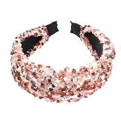 Stirnband Bling Kristall Haarreifen 1Pcs Pailletten Stirnband Bunt Headwear Kopfband Haarspangen Haargummis Haarschmuck Bling Haarreifen für Mädchen Frauen Glitter Haarreifen von LUMoony