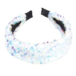 Stirnband Bling Kristall Haarreifen 1Pcs Pailletten Stirnband Bunt Headwear Kopfband Haarspangen Haargummis Haarschmuck Bling Haarreifen für Mädchen Frauen Glitter Haarreifen von LUMoony