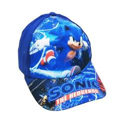 LUNAMY Sonic Baseballmütze Sonic Sommer Baseballmütze Kinder Sonic Mütze Baseballmütze Verstellbarer Hut stilvolles und praktisches Outfit für Geburtstagsgeschenk und Sportzubehör von LUNAMY