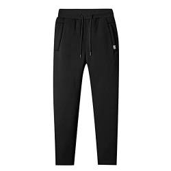 LUNULE Herren Jogginghose Warme Verdickt Fleece Gefüttert Thermohose Herbst Winter Outdoor Sport Jogging Fitness Freizeit Sporthose für Männer Lange Regular Fit Freizeithose Herren Trainingshose von LUNULE