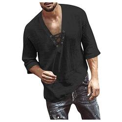 Sport Shirt Kariertes Hemd Herren Sport T-Shirt Herren Atmungsaktiv Tank Top Set Gant Hemd Herren Hemden Herren BüGelfrei Vatertag Shirt Laufshirt Herren ÄRmellos (Schwarz, L) von LUNULE