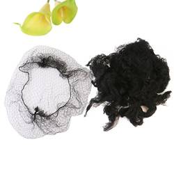 LUOEM 100 Stück Haarnetz Haarknotenetz unsichtbar elastisch schwarz Mesh von LUOEM