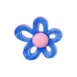 LUOFENG 10 Farben, 31 x 29 mm, unregelmäßige kleine Blumen-Charm-Anhänger für Frauen, DIY bunter Blumen-Schmuck, Halsketten, die Entdeckungen machen von LUOFENG