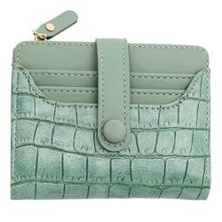 LUOFENG Damen-Geldbörse, modisch, PU-Leder, kleine Geldbörse, Kurze Geldbörse, Kartenhalter, Mädchen, Reißverschlüsse, Clutch-Geldbörse von LUOFENG