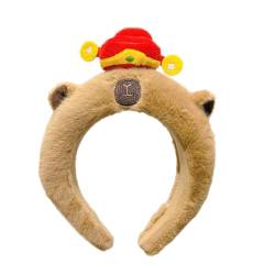 LUOFENG Haarbänder, festliche Fotokabinen-Requisiten, Cartoon-Capybara-Stirnbänder, Party-Kopfbedeckung, lustige Stirnbänder für Musikfestivals von LUOFENG