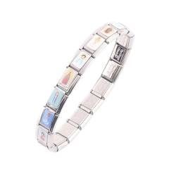 LUOFENG Jungfrau-Stretch-Armbänder aus Edelstahl, exquisites Bild, christliches Armband, katholisches religiöses Armband von LUOFENG