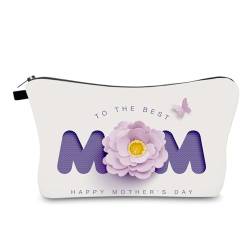 LUOFENG Make-up-Tasche, spritzwassergeschützt, Kulturbeutel, großes Fassungsvermögen, Kosmetiktasche, Muttertagsgeschenk, Handtasche, Make-up-Reißverschlusstasche, Geschenk für Mama von LUOFENG