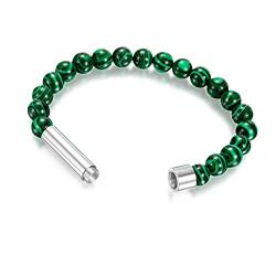 LUOFENG Naturstein-Armband, dekorative Handgelenkkette, 8 mm Perlen, poliert, Heilung, Reiki-Armband, modischer Armreif für Damen und Herren von LUOFENG