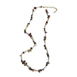 LUOFENG Retro-Anhänger-Halskette, Perlen-Halskette, handgefertigte Perlenkette, Geburtstagsgeschenk für Frauen und Mädchen von LUOFENG