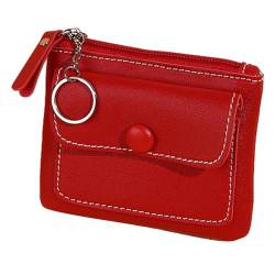 LUOFENG Schulterhandtasche, stilvolle Geldbörse mit Reißverschluss für Damen und Herren, kompakte Geldbörse für Kleingeld und Karten von LUOFENG