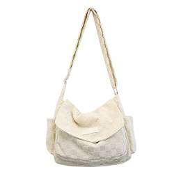 LUOFENG Umhängetasche Damen Leichte Nylon-Postbotentasche Einfache Überschlagtasche Einzelne Schultertasche Japanische Freizeittasche von LUOFENG