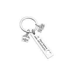 LUOKIFUR 2023 New Home Schlüsselanhänger Housewarminggeschenk für neue Hausbesitzer First Home Gift Best Neighbour Gift Realtor Closing Gift Couples Keychain Gift (Keychain) von LUOKIFUR