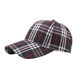 LUOXUEFEI Mütze Caps Hut Karierte Baseballmütze Für Herren Und Damen Sommer Outdoor-Sonnenschutz Sonnenblende Sportmütze Hüte von LUOXUEFEI