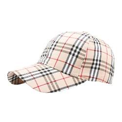 LUOXUEFEI Mütze Caps Hut Karierte Baseballmütze Für Herren Und Damen Sommer Outdoor-Sonnenschutz Sonnenblende Sportmütze Hüte von LUOXUEFEI