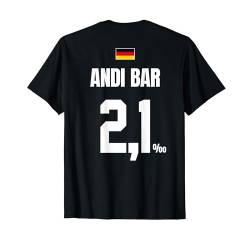 ANDI BAR - SAUFTRIKOT X Malle Party Trikot Deutschland T-Shirt von LUSTIGE SAUFTRIKOTS DEUTSCHLAND Beste Malleoutfits