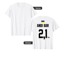 ANDI BAR - SAUFTRIKOT X Malle Party Trikot Deutschland T-Shirt von LUSTIGE SAUFTRIKOTS DEUTSCHLAND Beste Malleoutfits