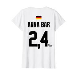 ANNA BAR - SAUFTRIKOT X Malle Party Trikot Deutschland T-Shirt von LUSTIGE SAUFTRIKOTS DEUTSCHLAND Beste Malleoutfits