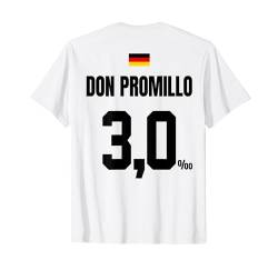 DON PROMILLO - SAUFTRIKOT X Malle Party Trikot Deutschland T-Shirt von LUSTIGE SAUFTRIKOTS DEUTSCHLAND Beste Malleoutfits