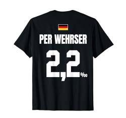 PER WEHRSER - SAUFTRIKOT X Malle Party Trikot Deutschland T-Shirt von LUSTIGE SAUFTRIKOTS DEUTSCHLAND Beste Malleoutfits