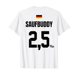 SAUFBUDDY - SAUFTRIKOT X Malle Party Trikot Deutschland T-Shirt von LUSTIGE SAUFTRIKOTS DEUTSCHLAND Beste Malleoutfits
