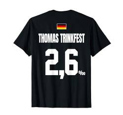 THOMAS TRINKFEST SAUFTRIKOT X Malle Party Trikot Deutschland T-Shirt von LUSTIGE SAUFTRIKOTS DEUTSCHLAND Beste Malleoutfits