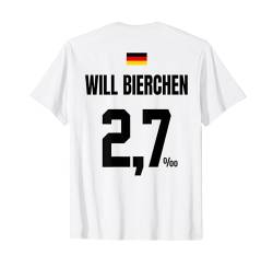 WILL BIERCHEN - SAUFTRIKOT X Malle Party Trikot Deutschland T-Shirt von LUSTIGE SAUFTRIKOTS DEUTSCHLAND Beste Malleoutfits