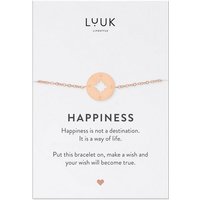 LUUK LIFESTYLE Edelstahlarmband Kompass, mit Happiness Spruchkarte von LUUK LIFESTYLE