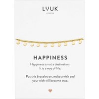 LUUK LIFESTYLE Edelstahlarmband Mond, mit Happiness Spruchkarte von LUUK LIFESTYLE