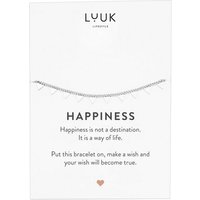 LUUK LIFESTYLE Edelstahlarmband Triangle-Coins, mit Happiness Spruchkarte von LUUK LIFESTYLE