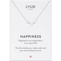 LUUK LIFESTYLE Kette mit Anhänger Plättchen, Geburtstags Geschenk Idee, Modeschmuck von LUUK LIFESTYLE