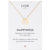 LUUK LIFESTYLE Kette mit Anhänger Sonne, Geschenkidee für Freundin, Verlobte von LUUK LIFESTYLE